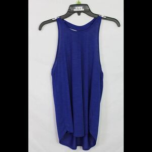 ATHLETA ROYAL BLUE POWER OF SHE RACERBACK SHEER XS TANK